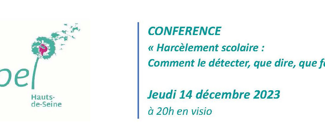 Conférence : Harcèlement scolaire