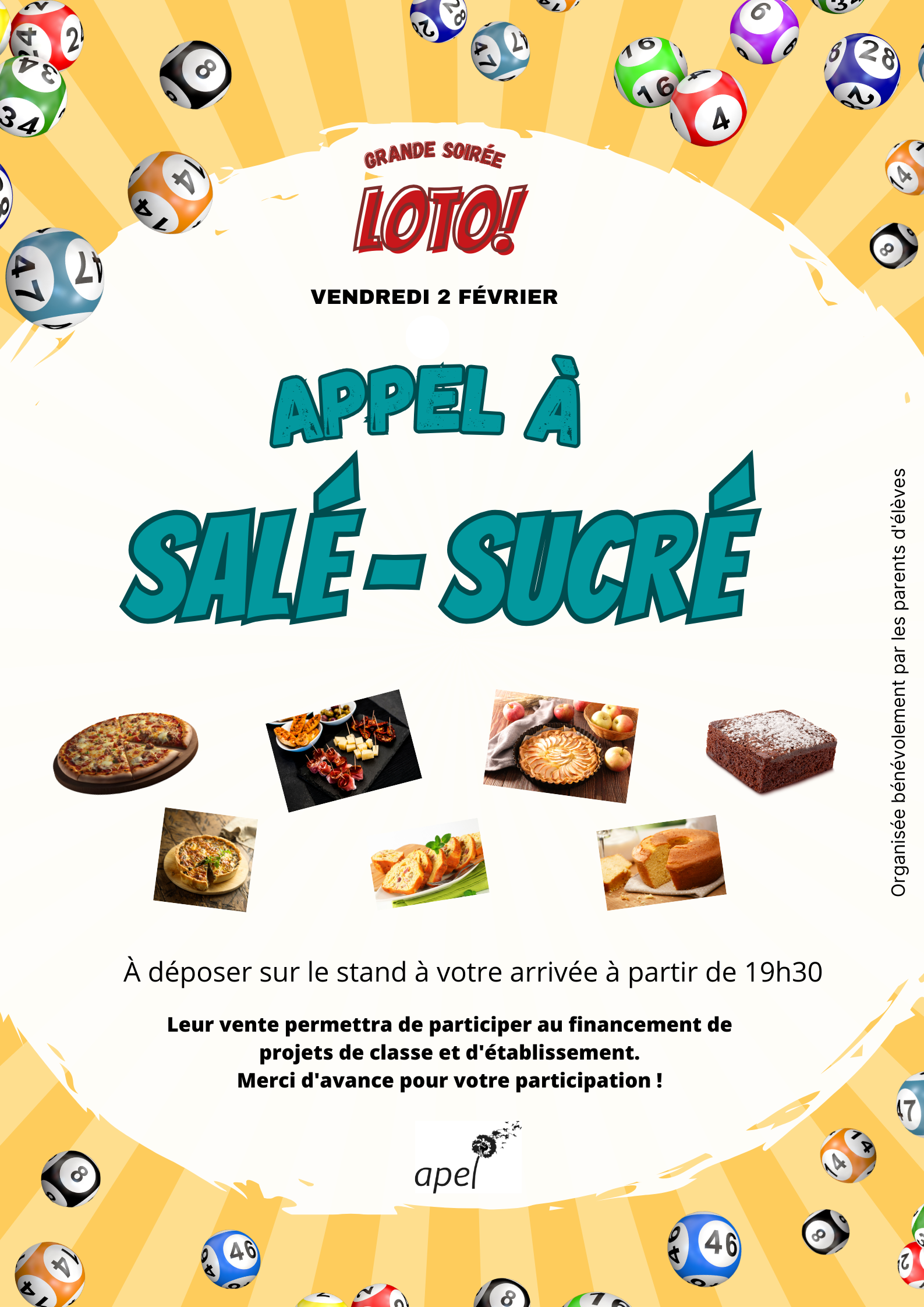 Appel gateaux - LOTO 2024